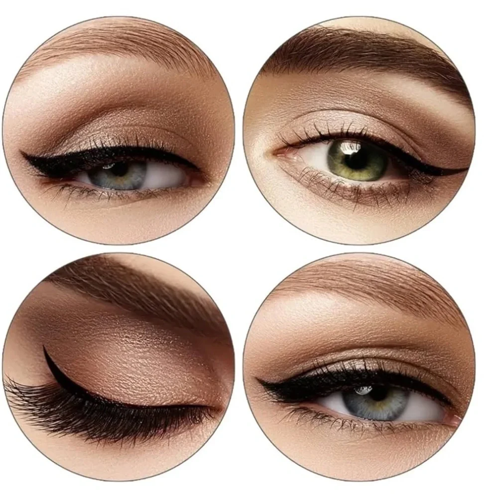 4 Pcs Eyeliner Stencils for Cat Eye Winged and Eyeshadow Applicators Shaper